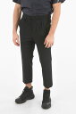 【三連休限定1000円OFF】 ニール バレット NEIL BARRETT ズボン パンツ メンズ Trousers DOUBLE-PLEATED LOOSE TAPERED FIT LOW-RISE PANTS BPA024H S002 01 関税 送料無料 ラッピング無料 2020SS dk