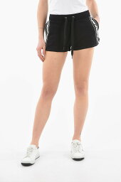 MOSCHINO モスキーノ パンツ V4322 9029 555 レディース UNDERWEAR BRUSHED-COTTON JOGGER SHORTS WITH LOGOED SIDE BAND 【関税・送料無料】【ラッピング無料】 dk