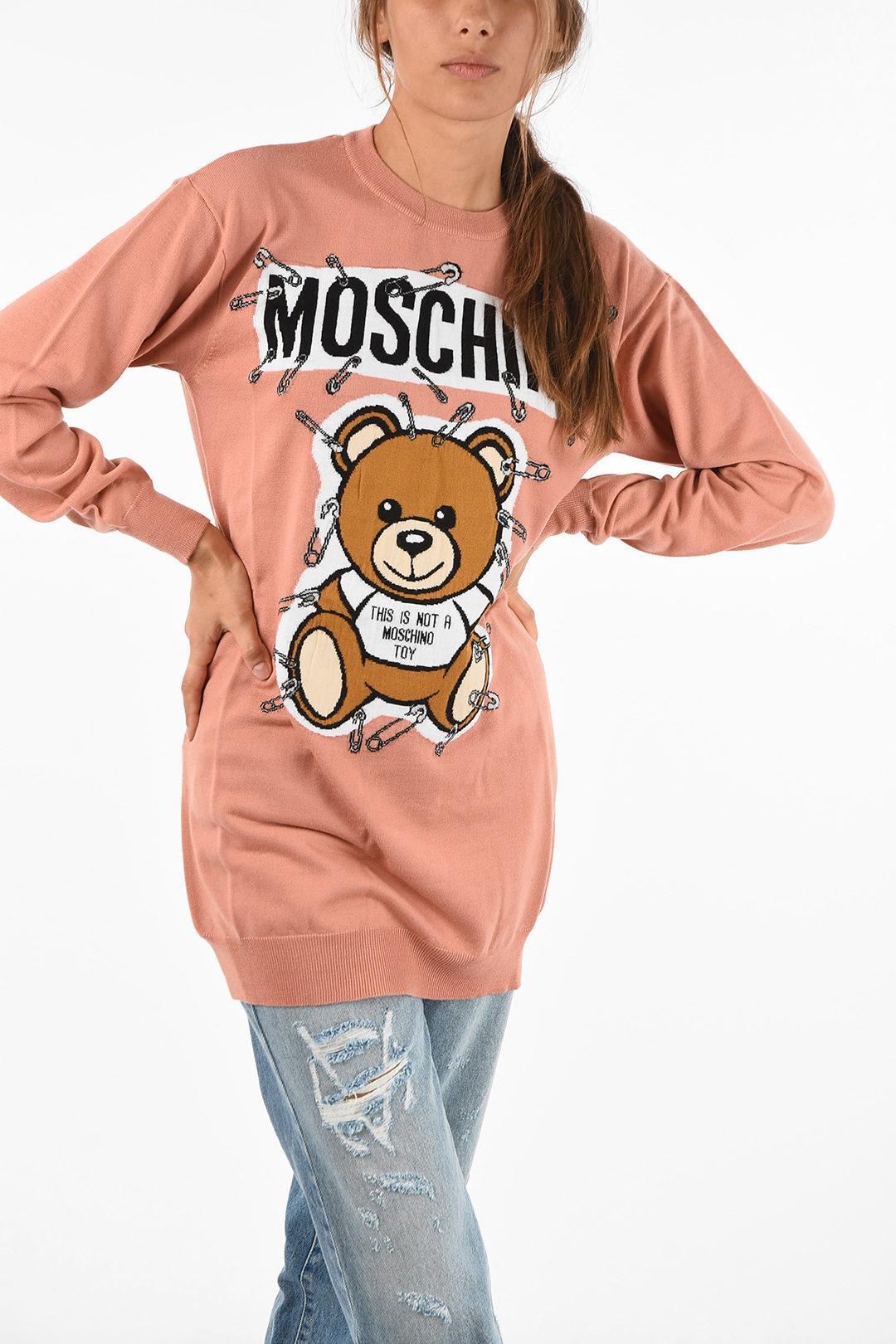 MOSCHINO モスキーノ ニットウェア E A0493 5501 1147 レディース COUTURE! CREW-NECK MAXI SWEATER 【関税・送料無料】【ラッピング無料】 dk