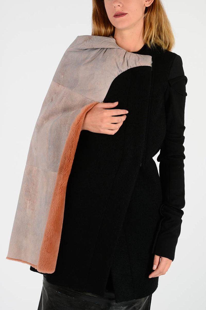 RICK OWENS リック オウエンス Black コート RO17F7765 EOCOM3 09121 レディース VIRGIN WOOL CONCH PEA COAT 【関税・送料無料】【ラッピング無料】 dkのサムネイル