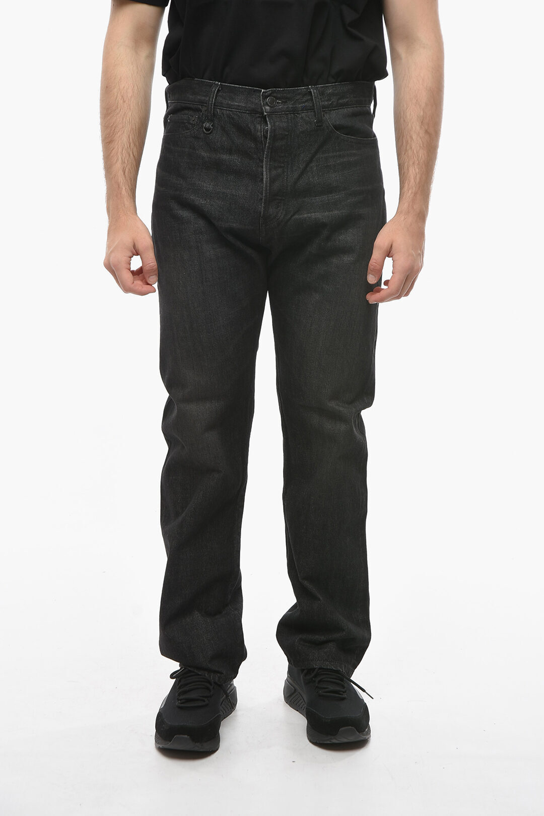 UNDERCOVER С ǥ˥ UC1B4503 0 BLACK  STRAIGHT FIT MULTIPOCKETED DENIMS WITH BELT LOOPS 19CM ڴǡ̵ۡڥåԥ̵ dk