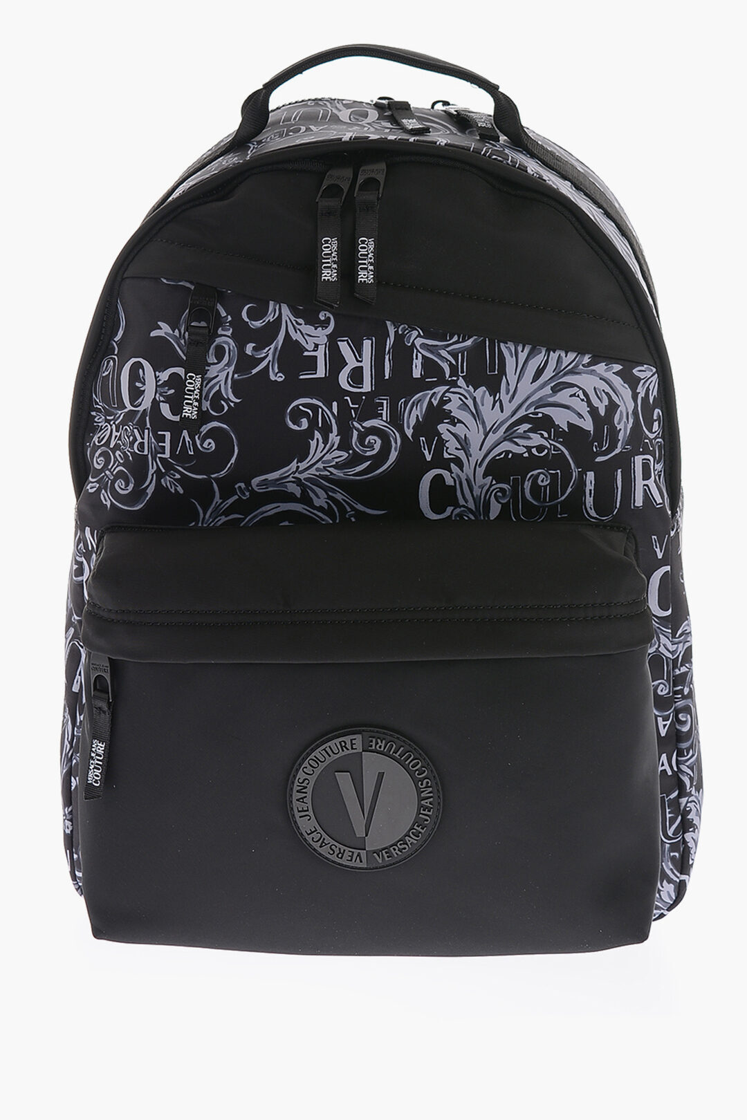  VERSACE ヴェルサーチ バックパック 74YA4B70 ZS588 PV3 メンズ JEANS COUTURE BAROQUE PATTERNED FABRIC BACKPACK  dk