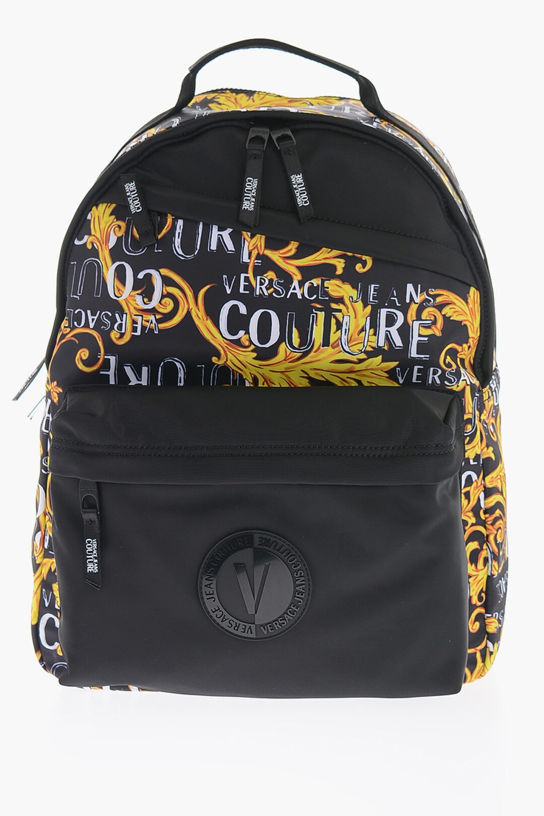  VERSACE ヴェルサーチ バックパック 74YA4B70 ZS588 G89 メンズ JEANS COUTURE BAROQUE PATTERNED FABRIC BACKPACK  dk