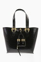 【15,000円以上1,000円OFF!!】 VERSACE ヴェルサーチ バッグ 74VA4BFJ ZS578 899 レディース JEANS COUTURE CROCODILE EFFECT FAUX LEATHER TOTE BAG WITH MA 【関税・送料無料】【ラッピング無料】 dk