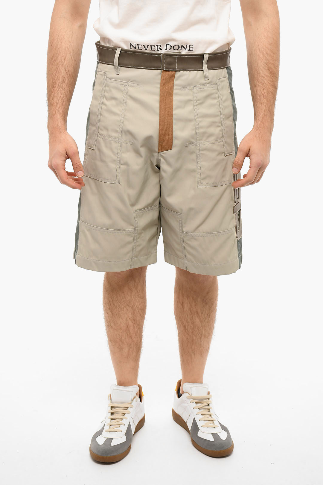 DIESEL ディーゼル パンツ A05482 0JYYD 9BW メンズ CARGO SAVILLE SHORTS WITH LEATHER-DETAILING 【関税・送料無料】【ラッピング無料】 dk