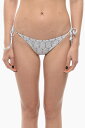 カール ラガーフェルド KARL LAGERFELD 水着 スイムウェア レディース Swimwear TIE-SIDE BOTTOM BIKINI WITH ICONIC PRINT KL22WBT13 WHITE 関税 送料無料 ラッピング無料 2020SS dk