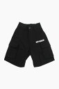 OFF-WHITE オフ ホワイト ショーツ OBCB001S22 FAB002 1001 ボーイズ CARGO SHORTS WITH CONTRASTING LOGO PRINT 【関税・送料無料】【ラッピング無料】 dk