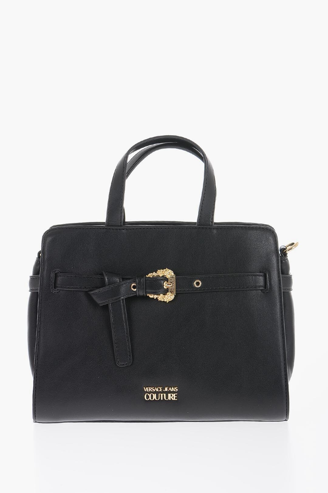 ꥯݥ桪 VERSACE 륵 Хå 74VA4BFM ZS412 899 ǥ JEANS COUTURE FAUX LEATHER HANDBAG WITH GOLDEN BUCKLE ڴǡ̵ۡڥåԥ̵ dk