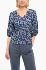 【15,000円以上ご購入で1,000円OFF！】 PAUL SMITH ポールスミス シャツ W2R272M H30870 49 レディース V NECK FLORAL PRINT BLOUSE 【関税・送料無料】【ラッピング無料】 dk