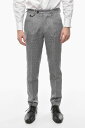 【三連休限定1000円OFF】 クルーナ CRUNA ズボン パンツ メンズ Trousers HOUNDSTOOTH MOTIF RAVAL SINGLE PLEAT PANTS WITH BREAST POCKE S.RAVAL1P.L.557NAVY 関税 送料無料 ラッピング無料 2020SS dk