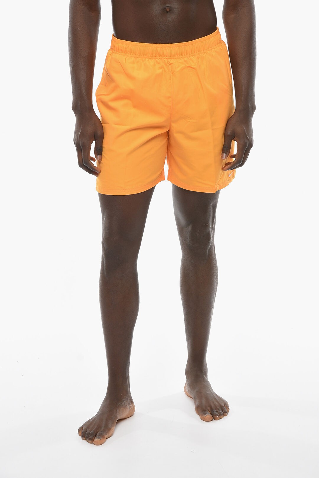 NIKE iCL XCEFA NESSA559-724 Y SWIM SOLID COLOR SWIM SHORTS WITH EMBROIDERED LOGO y֐ŁEzybsOz dk