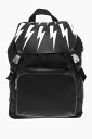 NEIL BARRETT ニール バレット バックパック PBBO209B T9101 524 メンズ NYLON FAIR-ISLE THUNDERBOLT BACKPACK WITH LEATHER DETAILS 【関税 送料無料】【ラッピング無料】 dk