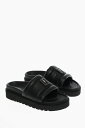 【0の付く日ポイント4倍】 NEIL BARRETT ニール バレット サンダル BSA201 S9004 01 メンズ SOLID COLOR LEATHER SANDALS WITH LOGO PLAQUE 【関税・送料無料】【ラッピング無料】 dk