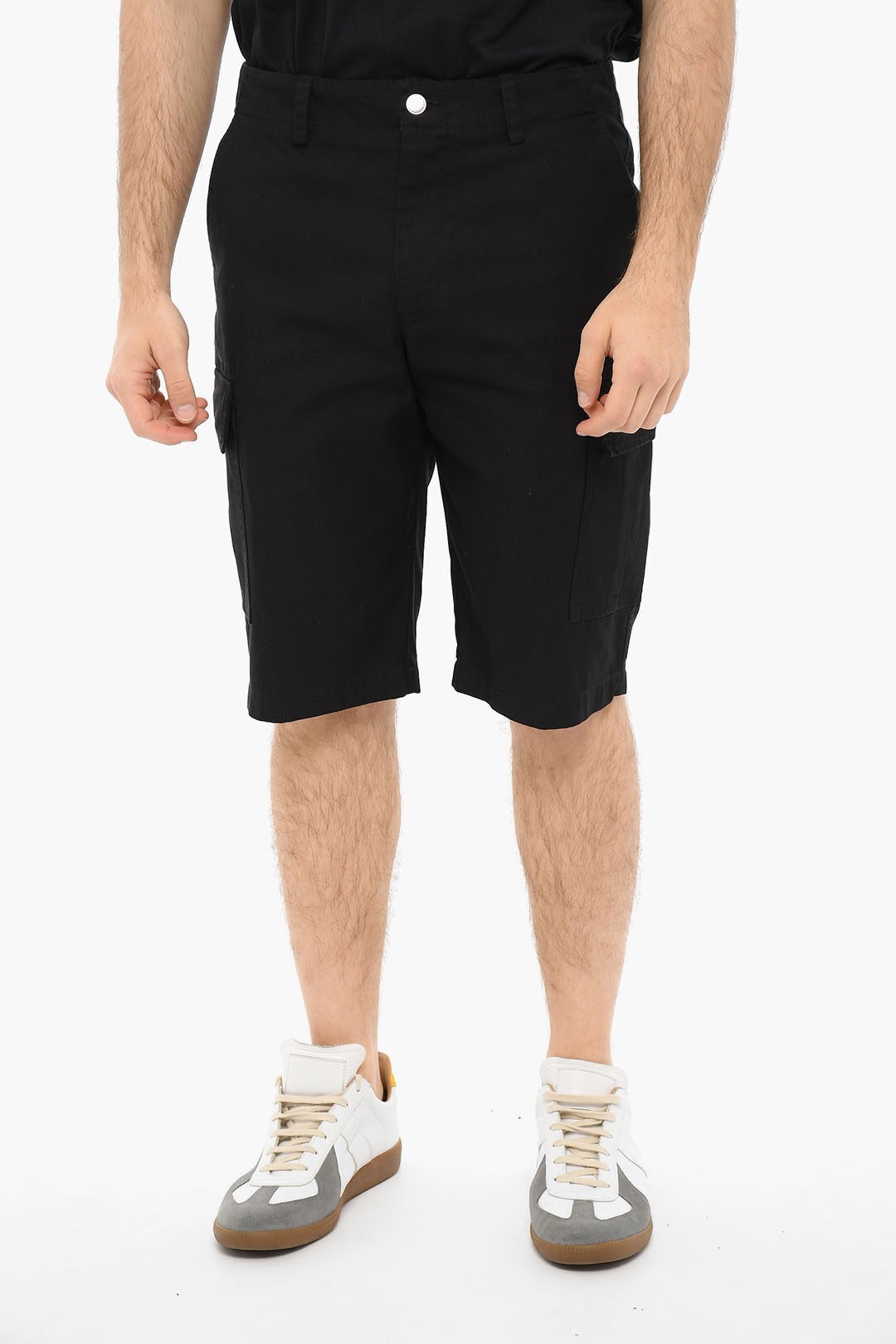 【土日限定クーポン配布中！】 IRO イロ パンツ MM30LARESCA 0 BLACK メンズ COTTON SHORTS WITH SIDE POCKETS 【関税・送料無料】【ラッピング無料】 dk