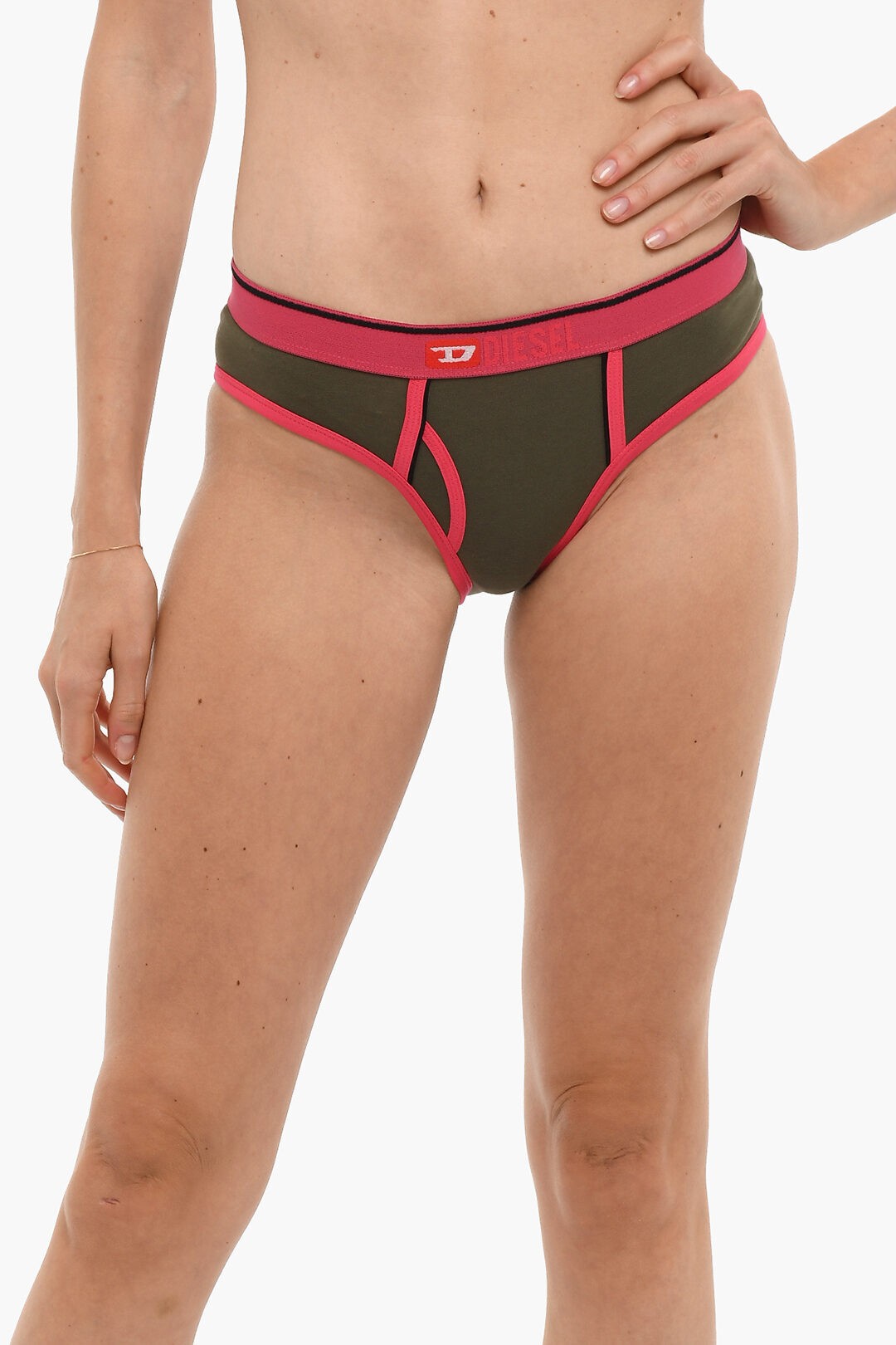 【土日限定クーポン配布中！】 DIESEL ディーゼル アンダーウェア A03990 0EFAV 51F レディース COTTON UFPN-OXYS BRIEFS WITH CONTRASTING EDGES 【関税・送料無料】【ラッピング無料】 dk