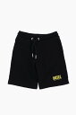 DIESEL ディーゼル ショーツ J00500 0IAJH K900 ボーイズ SOLID COLOR SHORTS WITH PRINTED LOGO 【関税・送料無料】【ラッピング無料】 dk