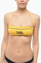 カール ラガーフェルド KARL LAGERFELD 水着 スイムウェア レディース Swimwear SOLID COLOR BANDEAU BIKINI TOP WITH PRINTED CONTRASTING LOGO KL22WTP07 YELLOW 関税 送料無料 ラッピング無料 2020SS dk