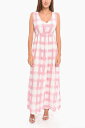  ALTEA アルテア ドレス 2056549 82/R レディース PLEATED AMILIA DRESS WITH CHECK PATTERN  dk