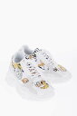 ヴェルサーチ VERSACE スニーカー レディース Sneakers JEANS COUTURE BAROQUE MOTIF SNEAKERS WITH SUEDE DETAILS 7CM 74VA3SC7 ZP231 G03 関税 送料無料 ラッピング無料 2020SS dk