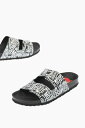 【三連休限定1000円OFF】 モスキーノ MOSCHINO フラットシューズ フラットシューズ レディース Flat Shoes LOVE SLIDES SANDALS BIRKI130 WITH LOGOED BUCKLES JA28073G0CIJ000A 関税 送料無料 ラッピング無料 2020SS dk