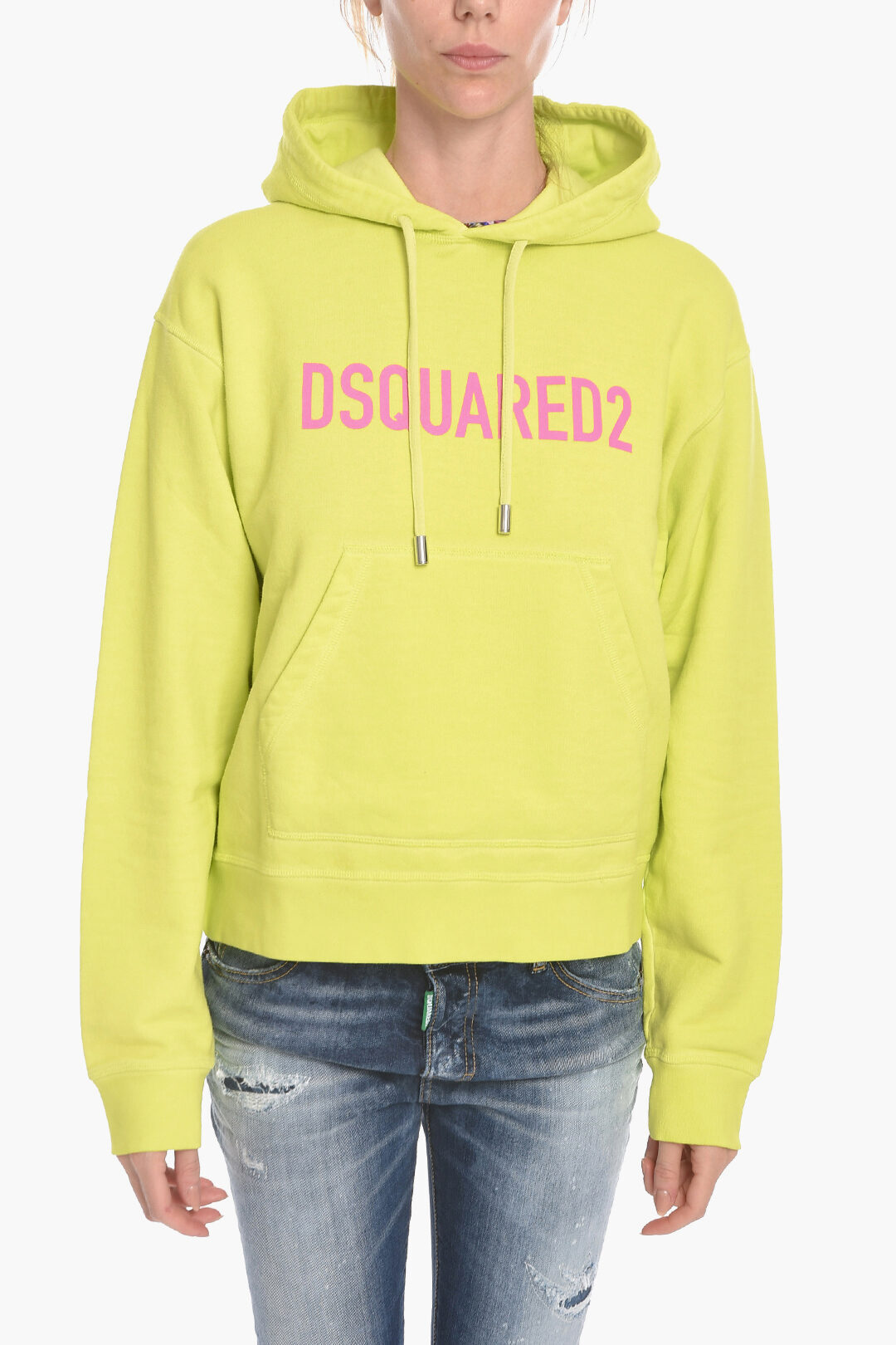 DSQUARED2 ディースクエアード トレーナー S75GU0429 S25539 678 レディース BRUSHED COTTON HOODIE SWEATSHIRT WITH LETTERING 【関税・送料無料】【ラッピング無料】 dk