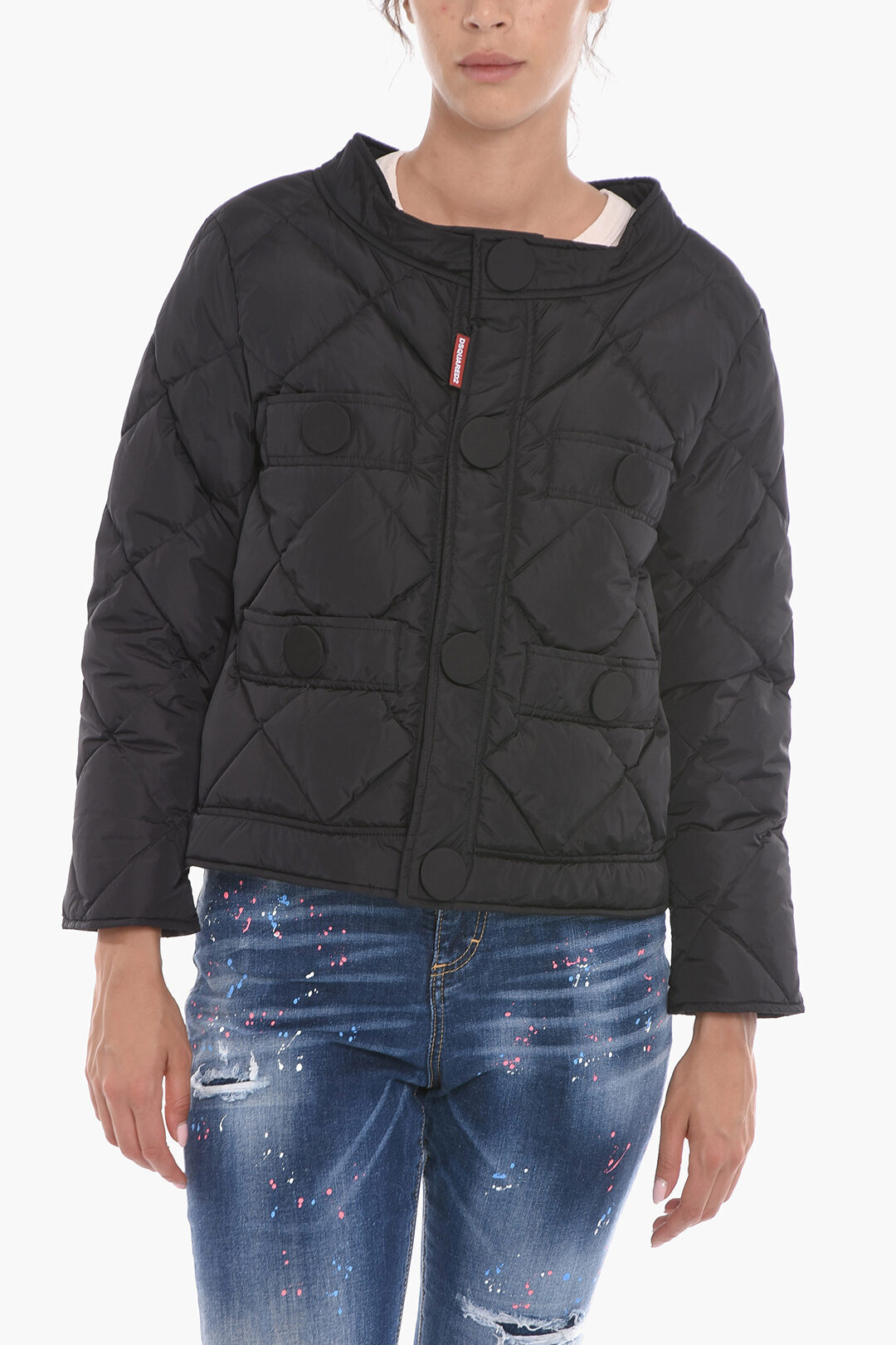 最終値下【DSQUARED2】お洒落な黒レディースジャケット