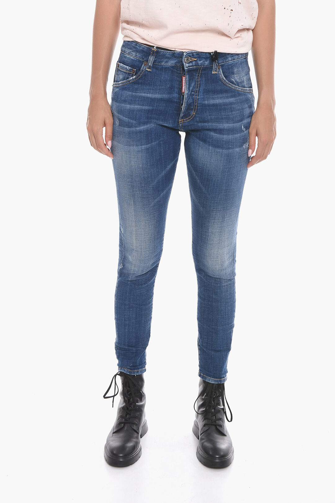 DSQUARED2 ǥ ǥ˥ S75LB0638 S30342 470 ǥ DARK WASH SKINNY FIT DENIMS WITH BELT LOOPS 14CM ڴǡ̵ۡڥåԥ̵ dk