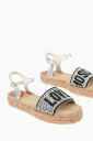 【三連休限定1000円OFF】 モスキーノ MOSCHINO フラットシューズ フラットシューズ レディース Flat Shoes LOVE LAMINATED LEATHER ANKLE STRAP SANDALS WITH RHINESTONED JA16053G0CJB0902 関税 送料無料 ラッピング無料 2020SS dk
