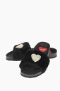 【三連休限定1000円OFF】 モスキーノ MOSCHINO フラットシューズ フラットシューズ レディース Flat Shoes LOVE FAUX FUR DETAIL BIRKI30 SLIDES JA28123G1EIY0000 関税 送料無料 ラッピング無料 2020SS dk