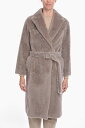 【15,000円以上1,000円OFF!!】 BRUNELLO CUCINELLI ブルネロクチネリ コート MPMWE9397.C6306 レディース CASHMERE GOAT FUR DOUBLE-BREASTED COAT WITH BELT 【関税・送料無料】【ラッピング無料】 dk