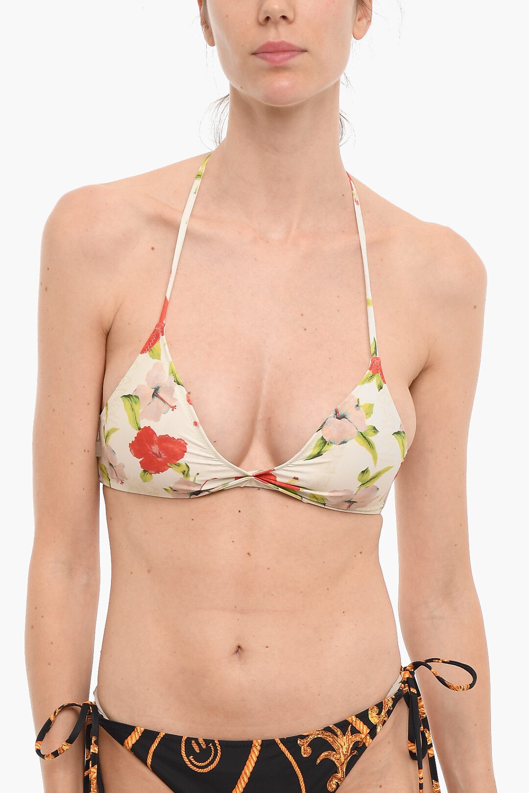 【土日限定クーポン配布中！】 GANNI ガニー スイムウェア A4076 5792 263 レディース FLORAL-PRINTED TRIANGLE BIKINI TOP 【関税・送料無料】【ラッピング無料】 dk