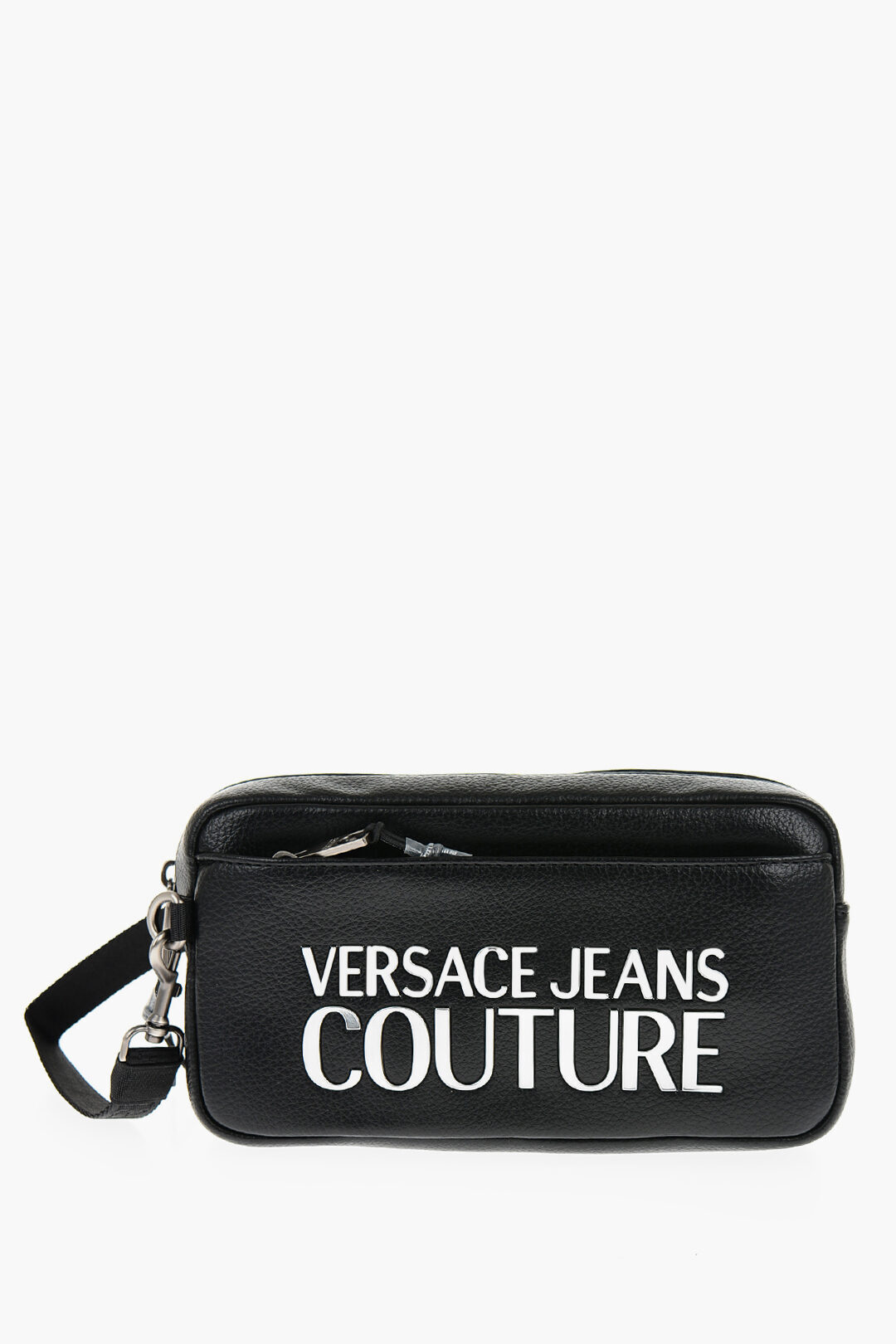 【本日5の付く日ポイント4倍!】 VERSACE ヴェルサーチ クラッチバッグ 75YA4B7A ZG128 LD2 メンズ JEANS COUTURE FAUX LEATHER NECESSAIRE WITH SILVER-TONE LOGO 【関税・送料無料】【ラッピング無料】 dk