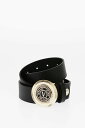 【10周年記念クーポン！P4倍！】 VERSACE ヴェルサーチ ベルト 75YA6F08 71627 N77 メンズ JEANS COUTURE LEATHER BELT WITH METAL LOGOED BUCKLE 35MM 【関税・送料無料】【ラッピング無料】 dk