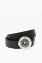 【10周年記念クーポン！P4倍！】 VERSACE ヴェルサーチ ベルト 75YA6F08 71627 OF6 メンズ JEANS COUTURE LEATHER BELT WITH METAL LOGOED BUCKLE 35MM 【関税・送料無料】【ラッピング無料】 dk