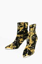 【本日0の付く日ポイント4倍 】 VERSACE ヴェルサーチ ブーツ 75VA3S51 ZS371 G89 レディース JEANS COUTURE BAROQUE PRINTED POINT TOE SCARLETT SOCK BOOTS 【関税 送料無料】【ラッピング無料】 dk