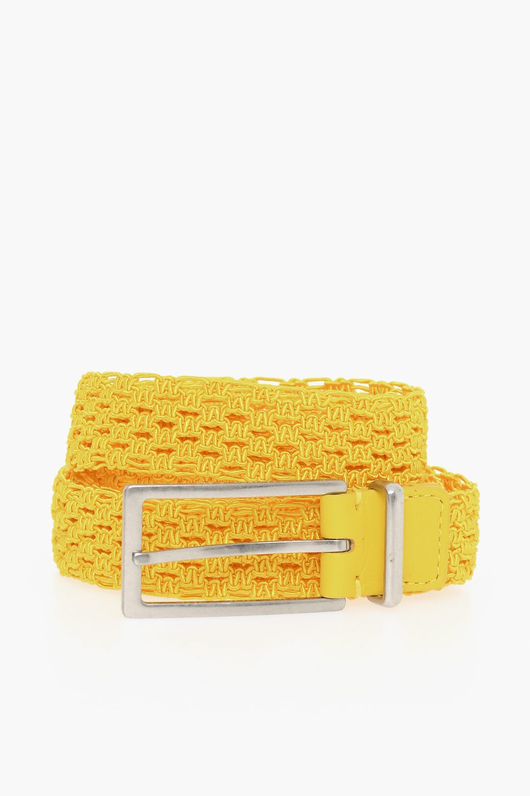 BOTTEGA VENETA {beK Fl^ xg 652903V0HR17128 fB[X COTTON MACRAME BELT WITH SOFT-LEATHER DETAILS y֐ŁEzybsOz dk