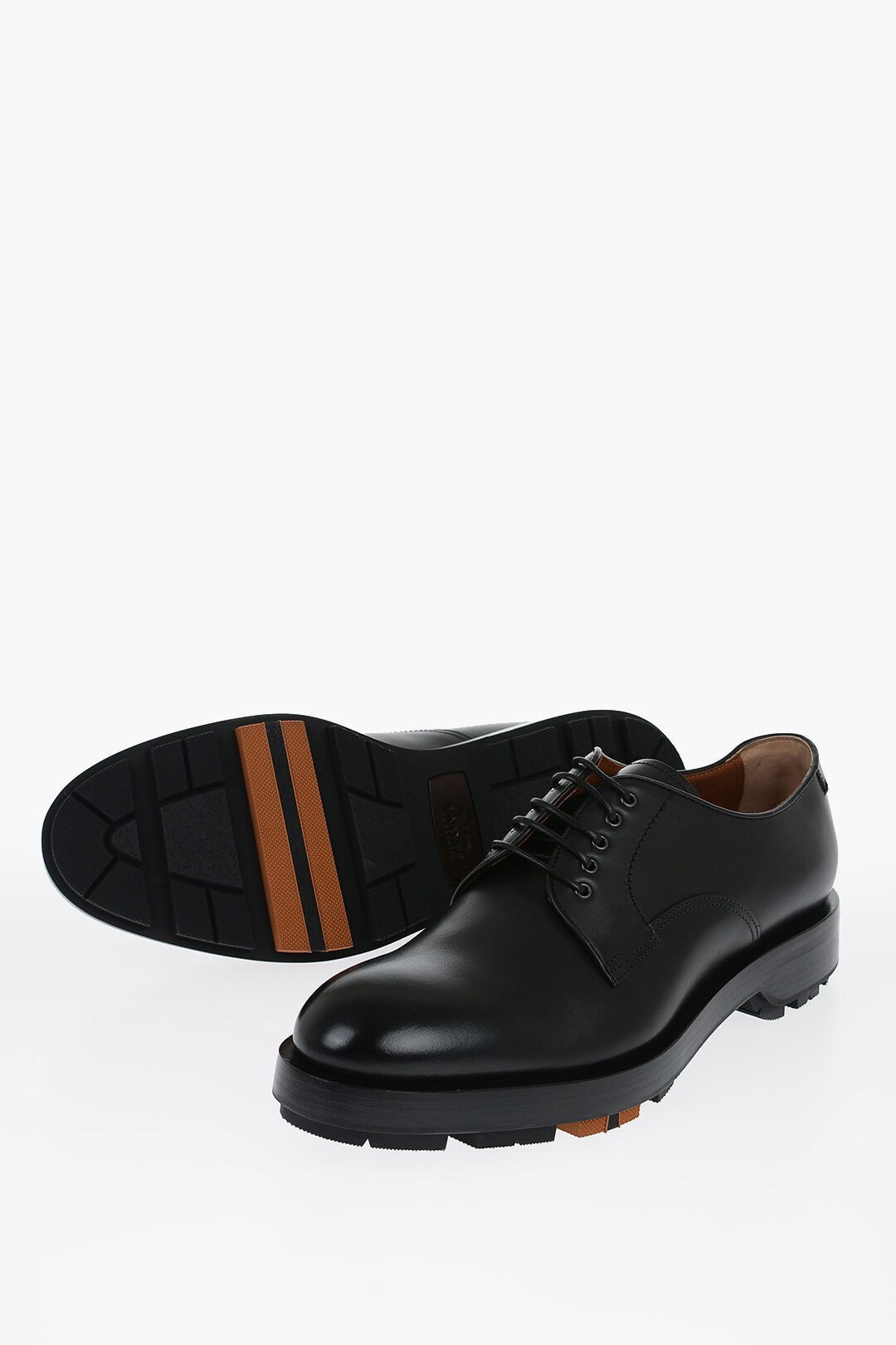 ZEGNA ゼニア ドレスシューズ LHCLG A5434Z NER メンズ LEATHER UDINE DERBY SHOES 【関税 送料無料】【ラッピング無料】 dk