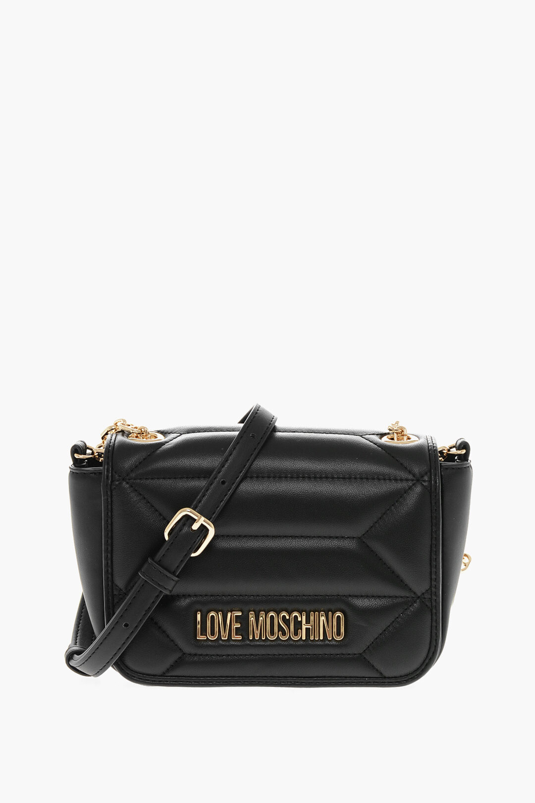 MOSCHINO モスキーノ バッグ JC4056PP1HL1200A レディース LOVE QUILTED FAUX LEATHER KALEIDOSCOPE CROSSBODY BAG WITH GO 【関税・送料無料】【ラッピング無料】 dkのサムネイル