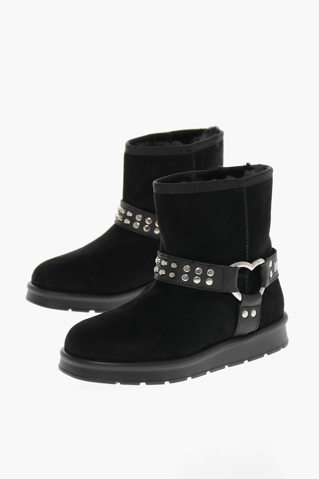 【土日限定クーポン配布中！】 MOSCHINO モスキーノ ブーツ JA24413H0HJA5000 レディース LOVE VELOUR WINTER30 ANKLE BOOTS WITH STUDS 【関税・送料無料】【ラッピング無料】 dk