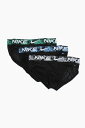 【15,000円以上1,000円OFF!!】 NIKE ナイキ アンダーウェア 0000KE1155-GG1 メンズ SET OF 3 DRI-FIT BRIEFS WITH LOGOED ELASTIC BAND 【関税・送料無料】【ラッピング無料】 dk