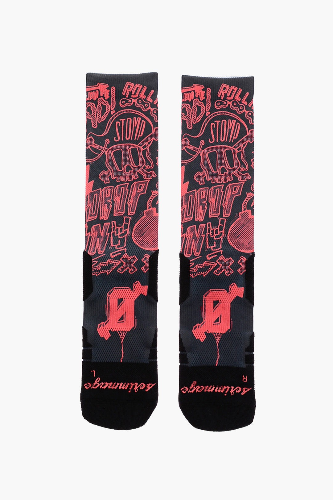 SCRIMMAGE スクリメージ アンダーウェア STOMP GREY メンズ PRINTED STOMP LONG SOCKS 【関税・送料無料】【ラッピング無料】 dk