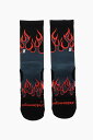 【15,000円以上1,000円OFF!!】 SCRIMMAGE スクリメージ アンダーウェア FLAME GREY メンズ TWO TONE PRINTED FLAME SOCKS 【関税・送料無料】【ラッピング無料】 dk