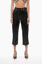 【土日限定1000円OFF】 レジーナ ピョウ REJINA PYO ズボン パンツ レディース Trousers CROPPED FIT COATED FABRIC CARGO PANTS E132 BLACK 関税 送料無料 ラッピング無料 2020AW dk