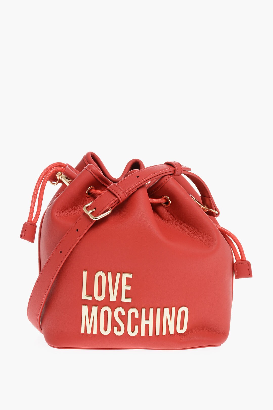 MOSCHINO ⥹ Хå JC4189PP0HKD0500 ǥ LOVE FAUX LEATHER BUCKET BAG WITH GOLDEN MAXI LOGO ڴǡ̵ۡڥåԥ̵ dk