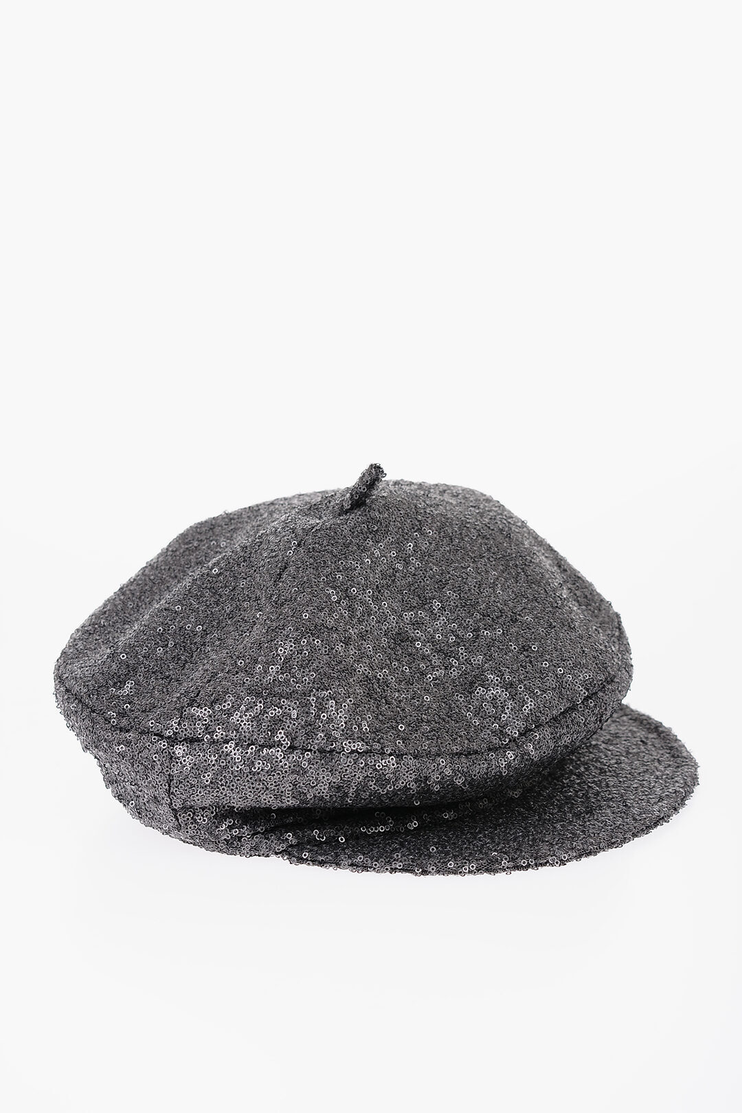 MAISON MICHEL メゾン ミッシェル 帽子 2341001001WO GR レディース SOLID COLOR BILLY BAKER BOY HAT WITH SEQUINS 【関税・送料無料】【ラッピング無料】 dkのサムネイル