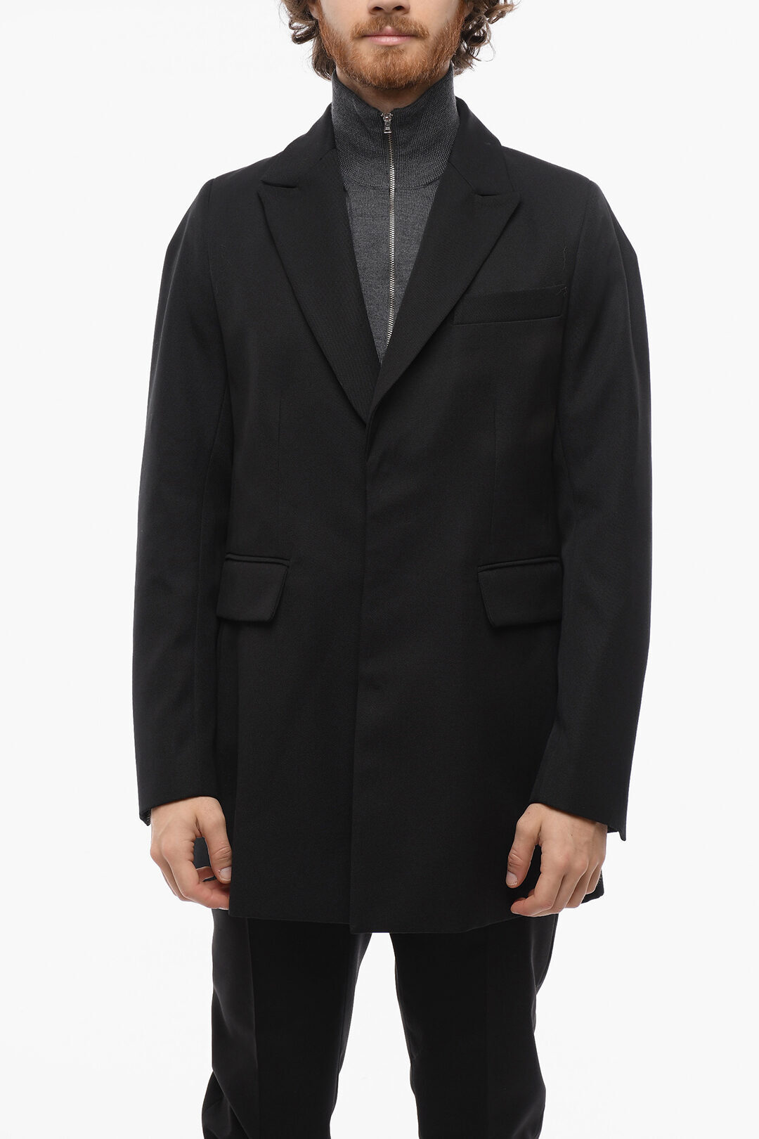 ビアンカ サンダース BIANCA SAUNDERS フォーマル スーツ メンズ Formal Outfits SIDE VENTS PEAK LAPEL 3-BUTTON BLAZER 229WO BLK 関税 送料無料 ラッピング無料 2020AW dk