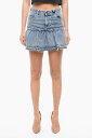 【15,000円以上1,000円OFF!!】 RED VALENTINO レッド ヴァレンティノ デニム WR3DD04L62P568 レディース RUFFLE DENIM SHORTS 【関税・送料無料】【ラッピング無料】 dk