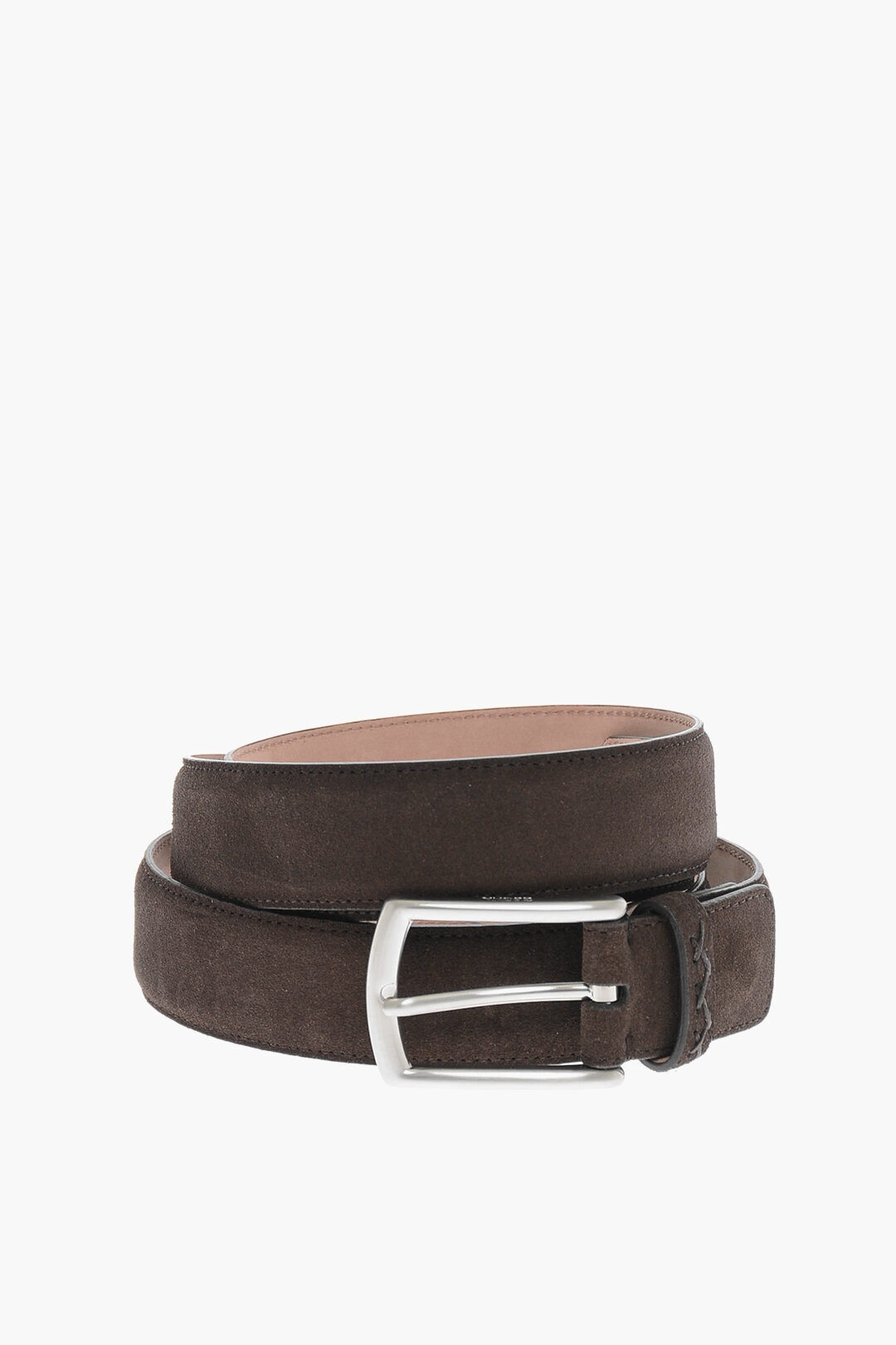 ZEGNA [jA xg B014AZ LHCAS TDM Y METAL BUCKLE SUEDE BELT y֐ŁEzybsOz dk