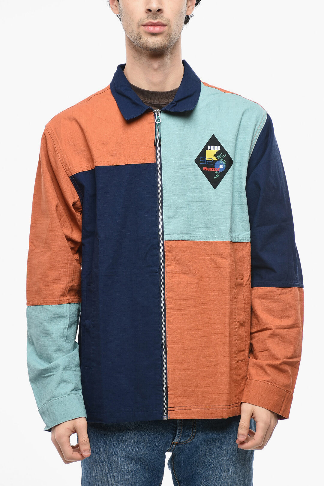 【土日限定15,000円以上で1,000円OFF】 プーマ PUMA シャツ メンズ Shirts PUMA X BUTTER COLOR BLOCK PATTERNED COTTON OVERSHIRT WITH ZI 534056 84 関税 送料無料 ラッピング無料 2020AW dkのサムネイル