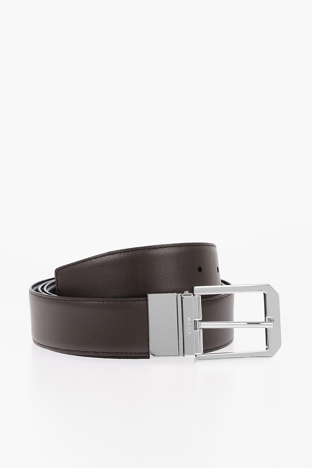 ZEGNA [jA xg LHVICB011PZ NTM Y REVERSIBLE LEATHER BELT 35MM y֐ŁEzybsOz dk